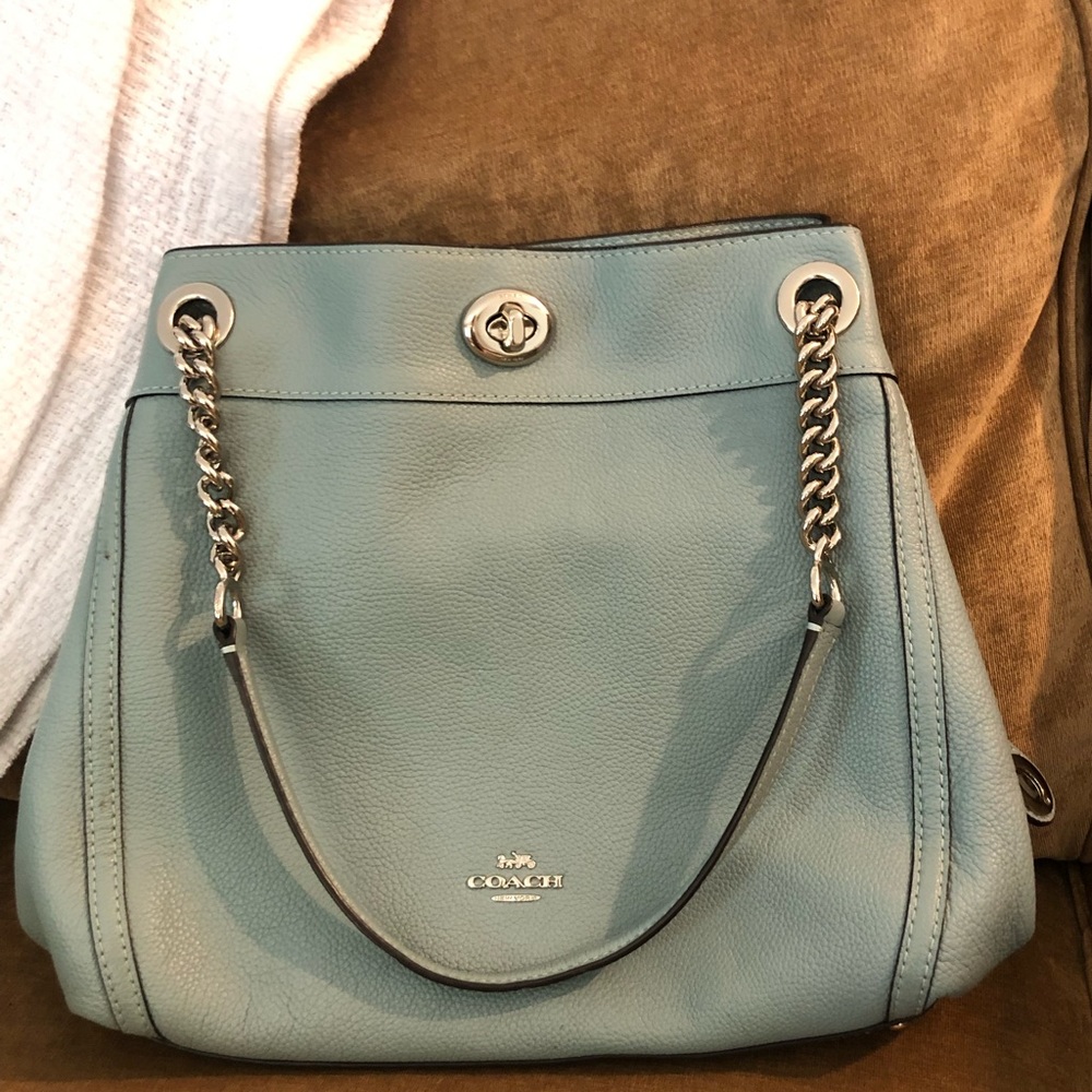 Light blue coach bag